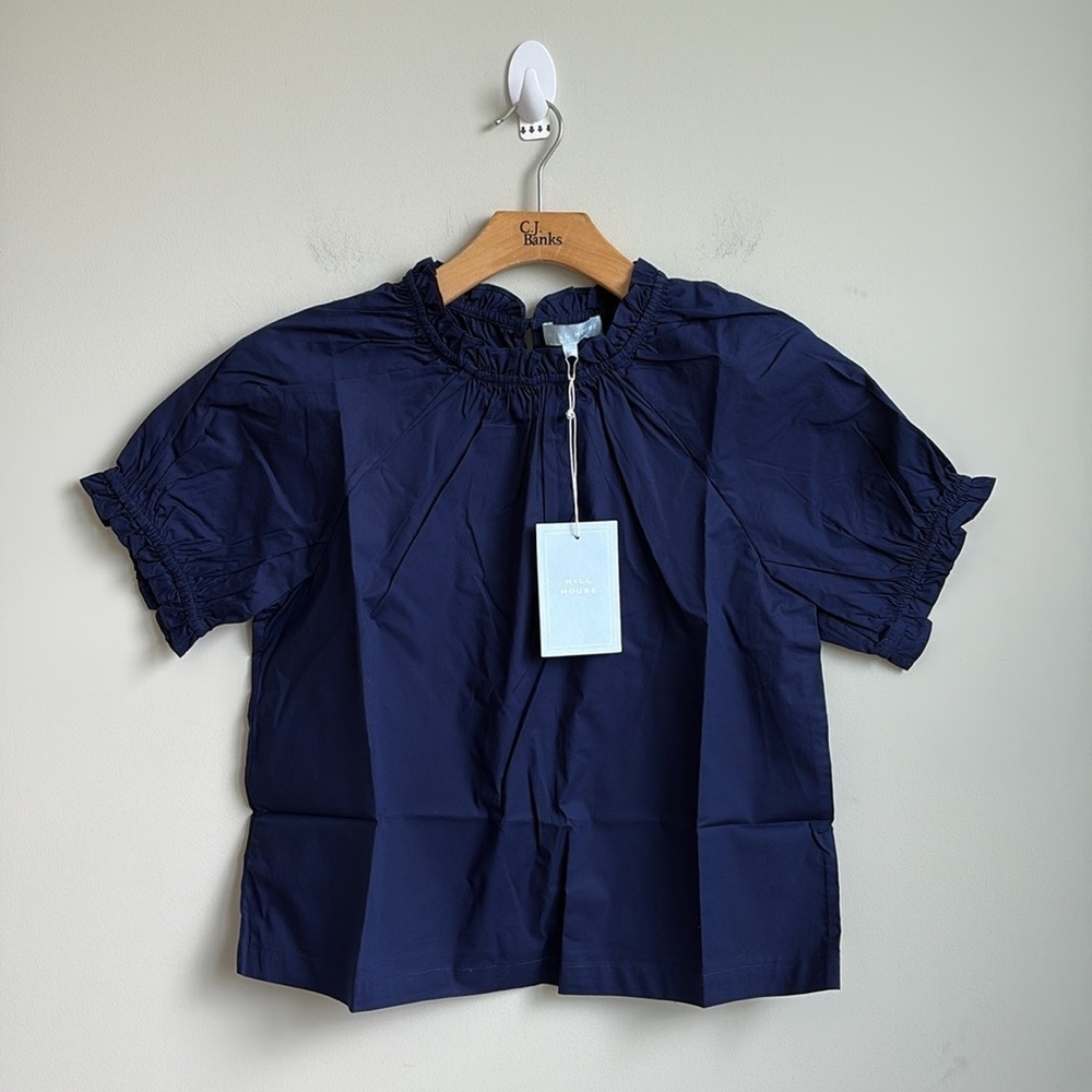 Hill House The Kit Top NAVY Size Medium NWT - Picture 2 of 4